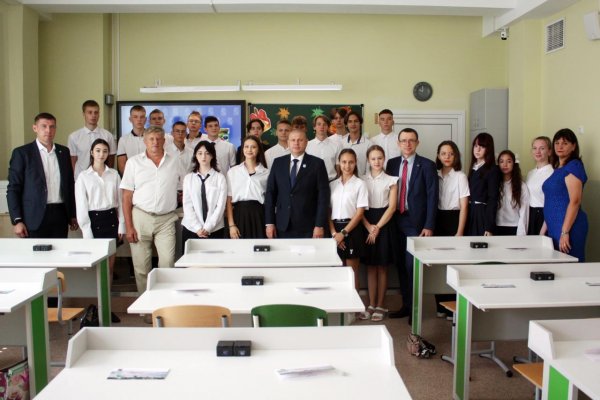2 сентября стартовали занятия в первом на Кубани строительном классе, который базируется в школе №103 по улице Байбакова